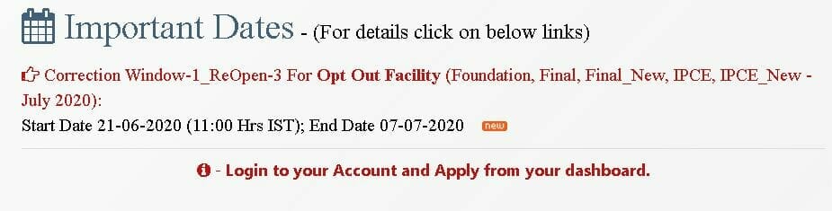 Opt Out Scheme by ICAI Extended for 3rd Time 9 Opt Out Scheme by ICAI Extended for 3rd Time 2