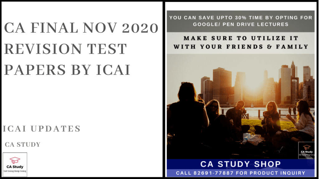 CA Final Nov 2020 RTP by ICAI