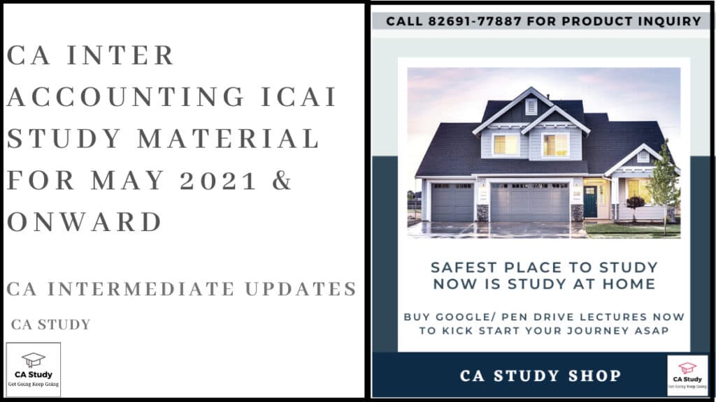 CA Inter Accounting ICAI Study Material