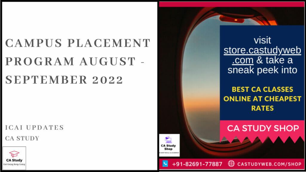 Campus Placement Program August - September 2022