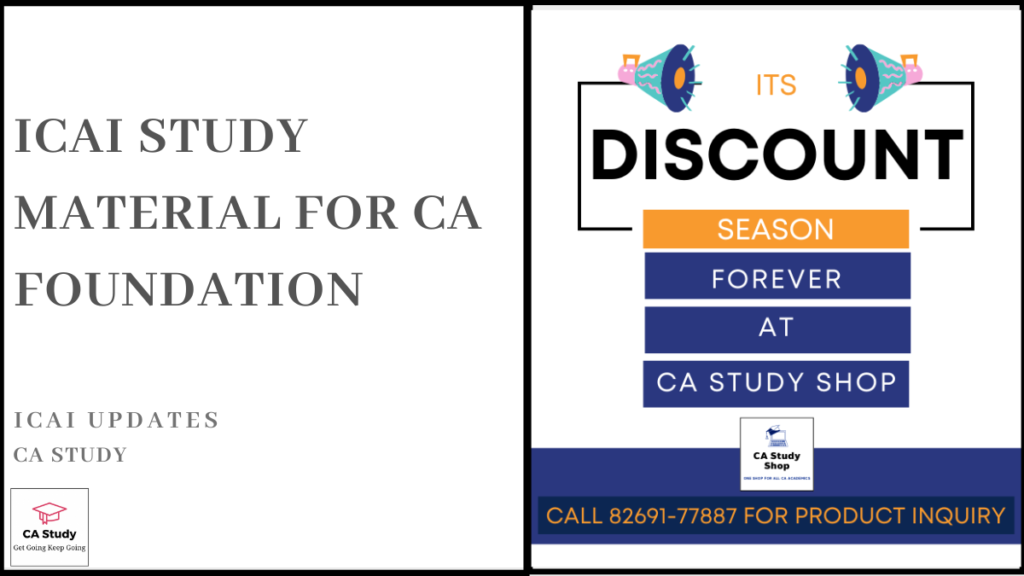 ICAI Study Material for CA Foundation