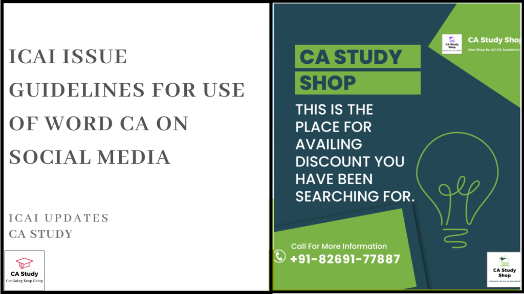Icai issue guidelines for use of word CA on social media