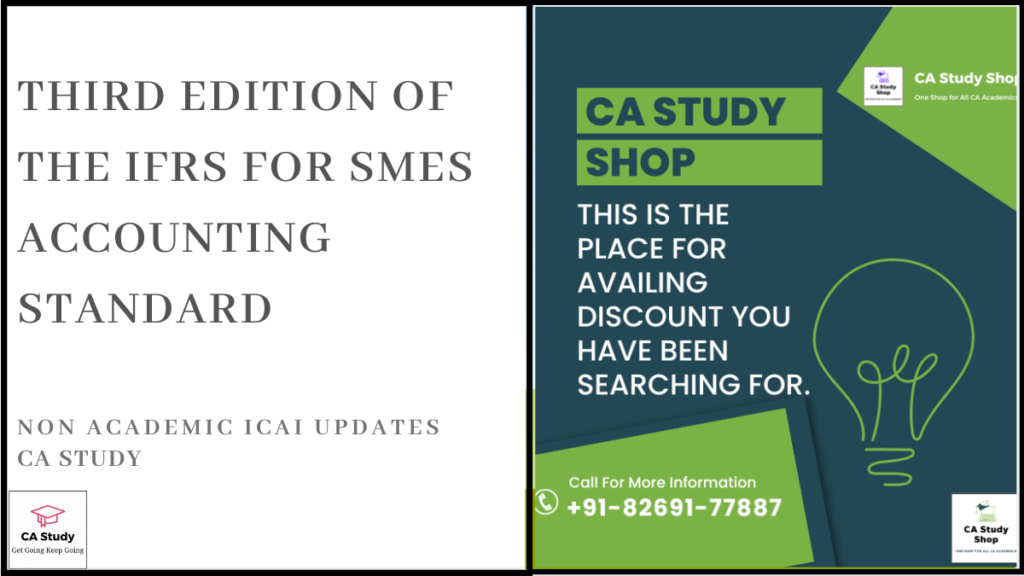 Third edition of the IFRS for SMEs Accounting Standard