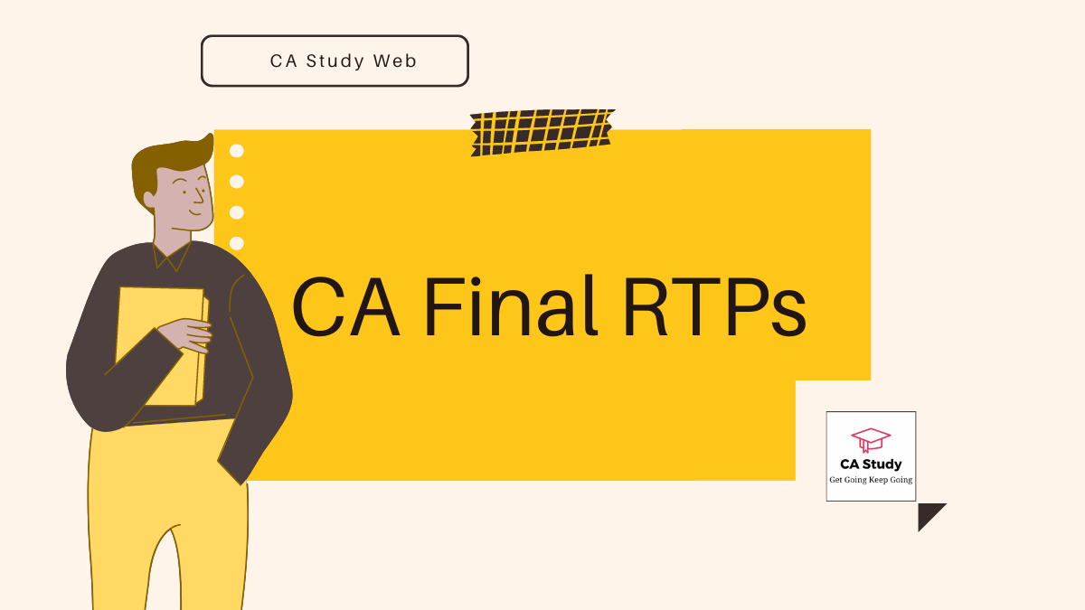 CA Final RTP May 2024 - Revision Test Papers 2024 CA Final