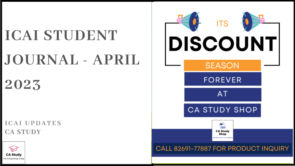 ICAI Student Journal April 2023