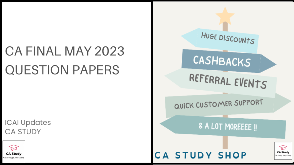 CA Final May 2023 Question Papers