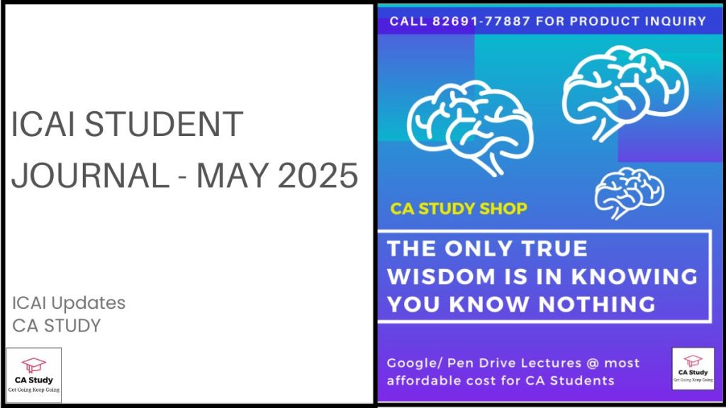 ICAI Student Journal May 2025