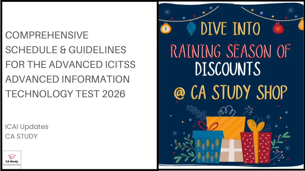 Comprehensive Schedule & Guidelines for the Advanced ICITSS Advanced Information Technology Test 2026