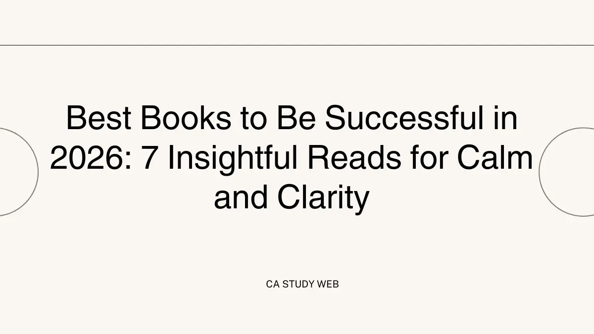 Best Books to Be Successful in 2026: 7 Insightful Reads for Calm and Clarity