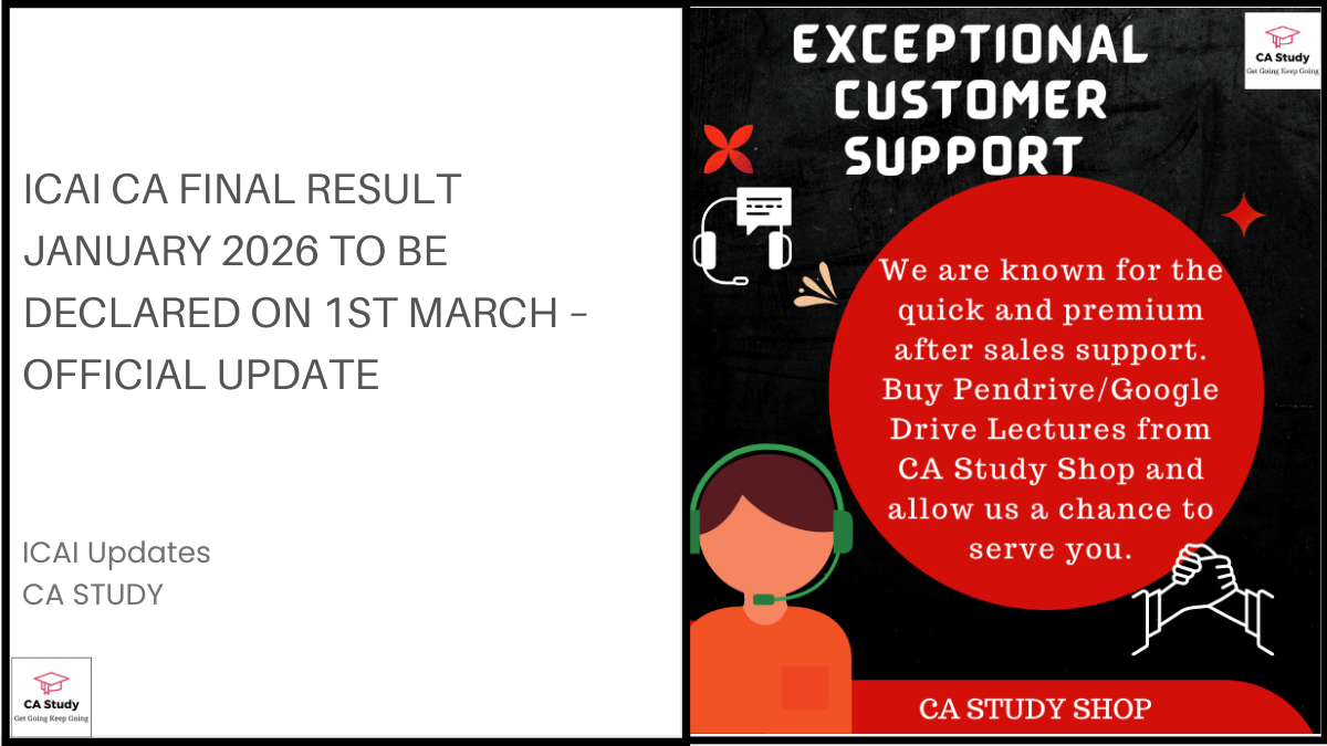 ICAI CA Final Result January 2026 to Be Declared on 1st March – Official Update