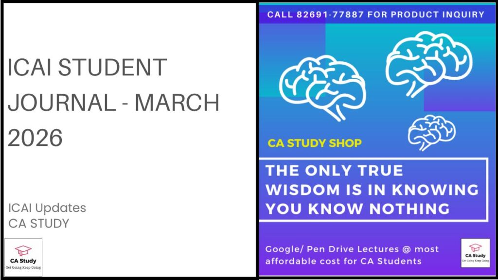 ICAI Student Journal March 2026