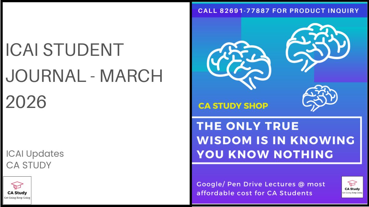 ICAI Student Journal March 2026