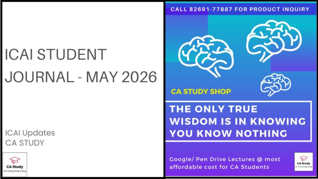 ICAI Student Journal May 2026