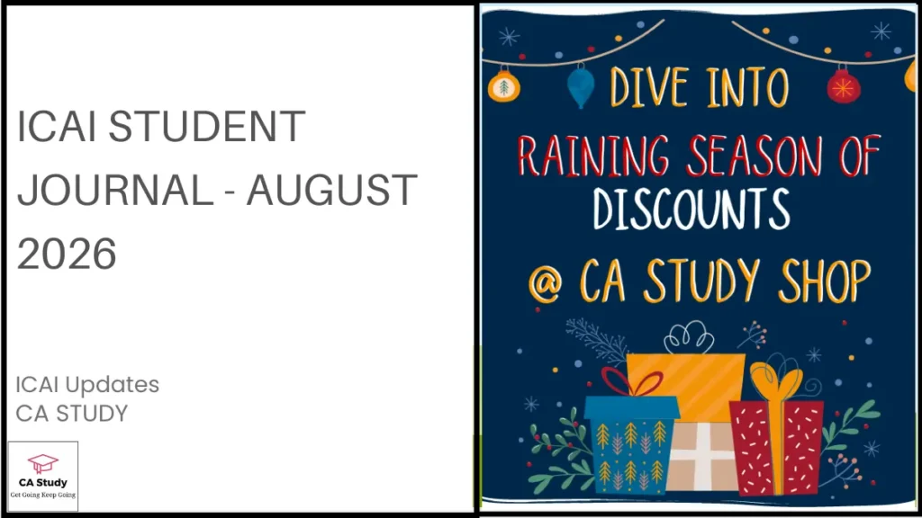 ICAI Student Journal August 2026