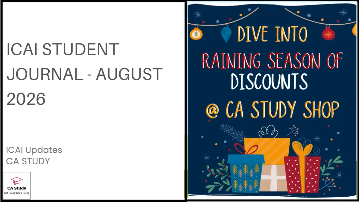 ICAI Student Journal August 2026