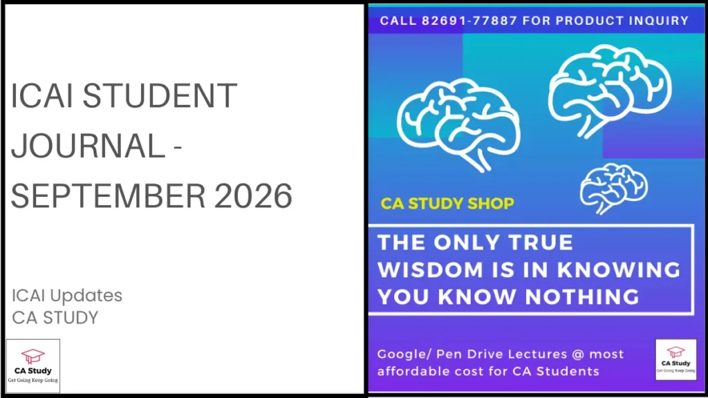ICAI Student Journal September 2026