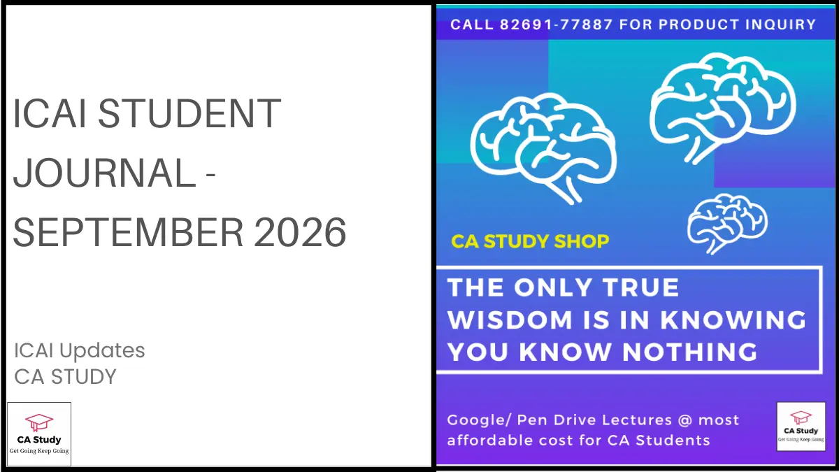 ICAI Student Journal September 2026